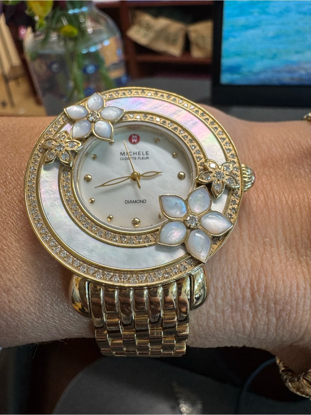 Michele Cloette Fleur Diamond Watch Limited Edition #0004/1000 – Box Extra Links - Picture 9 of 14